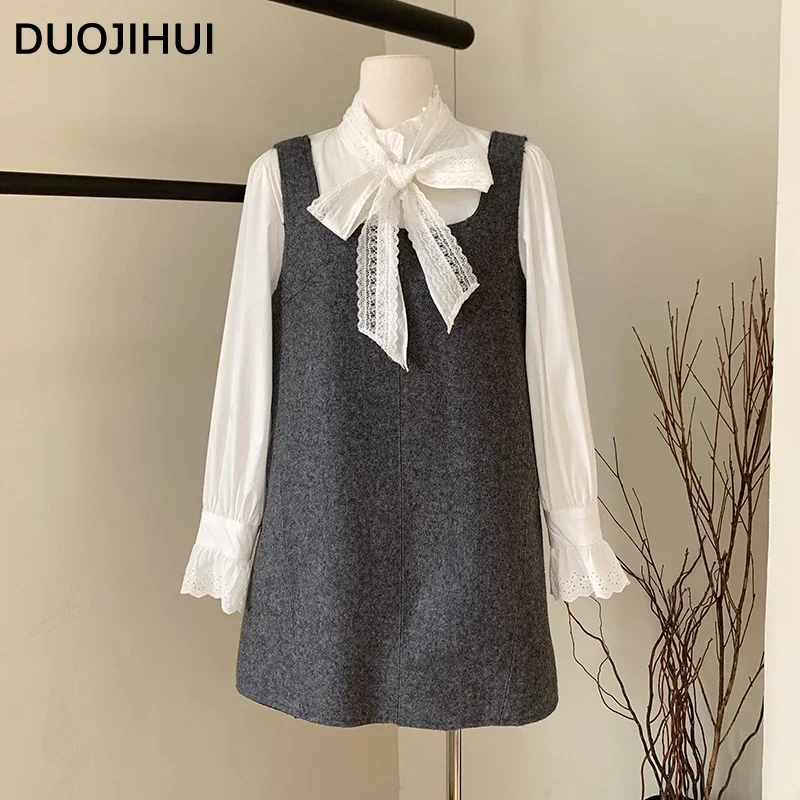 DUOJIHUI Autumn Grey Chic Sleeveless Loose Women Dresses Pure Color Sweet Fashion Zipper Office Lady Simple Casual Female Dress
DUOJIHUI Autumn Grey Chic Sleeveless Loose Women Dresses Pure Color Sweet Fashion Zipper Office Lady Simple Casual Female Dress