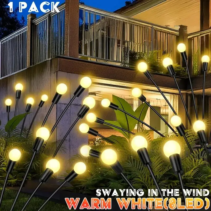 Садовые фонари на солнечных батареях Светлячок, светодиодные танцевальные фонари, водонепроницаемый уличный декор на солнечной энергии для двора, дорожки, забора, газона
Садовые фонари на солнечных батареях Светлячок, светодиодные танцевальные фонари, водонепроницаемый уличный декор на солнечной энергии для двора, дорожки, забора, газона