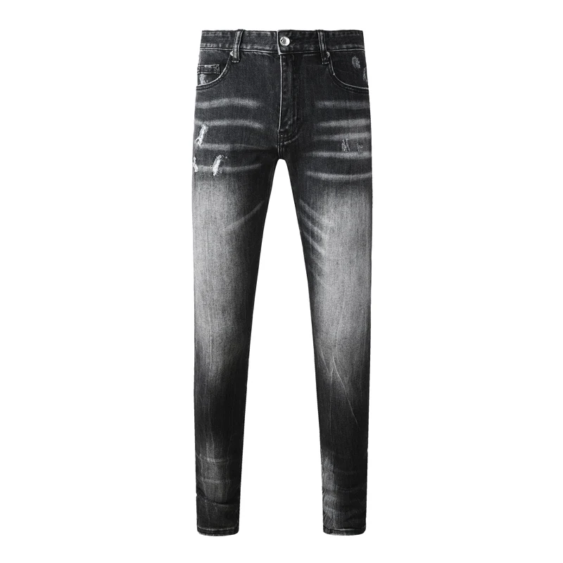 Street Fashion Men's Jeans Scratched Elastic Slimming Ripple Black Grey Jeans Designer Hip Hop Brand Pants Hombre
Street Fashion Men's Jeans Scratched Elastic Slimming Ripple Black Grey Jeans Designer Hip Hop Brand Pants Hombre