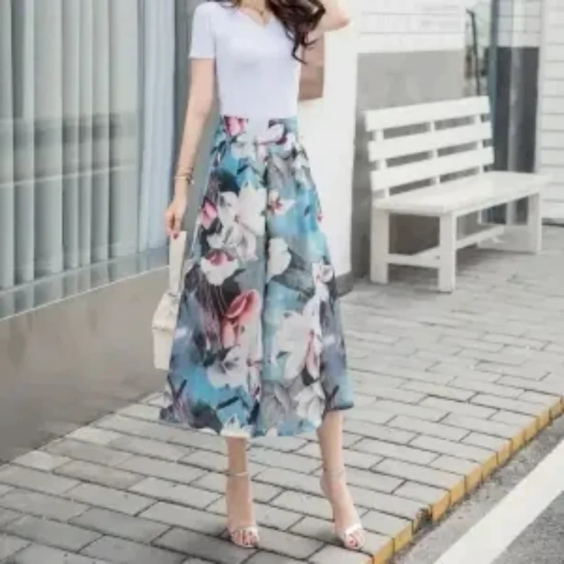 Summer New Fashion Ice Silk Wide Leg Pants Women's Tie Dye Printed Pockets Simple Thin Loose Versatile Casual Straight Trousers
Summer New Fashion Ice Silk Wide Leg Pants Women's Tie Dye Printed Pockets Simple Thin Loose Versatile Casual Straight Trousers