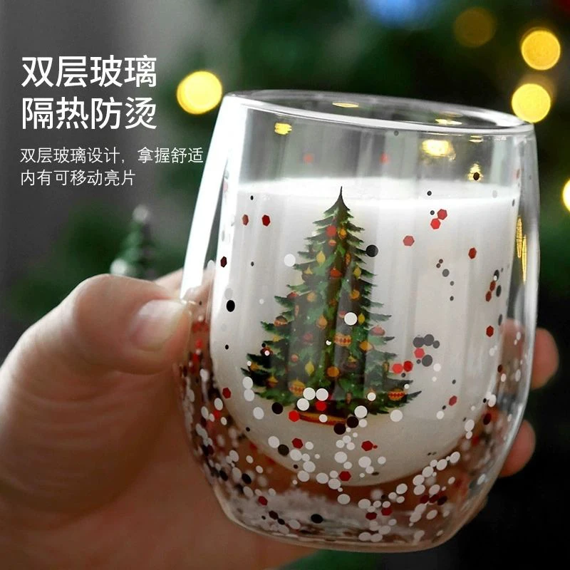 Cute Mugs Christmas Flowing Snowflake Sequins Double Wall Insulated Glasses Espresso Cup For Home Office Coffee Tea Milk Juice
Cute Mugs Christmas Flowing Snowflake Sequins Double Wall Insulated Glasses Espresso Cup For Home Office Coffee Tea Milk Juice
