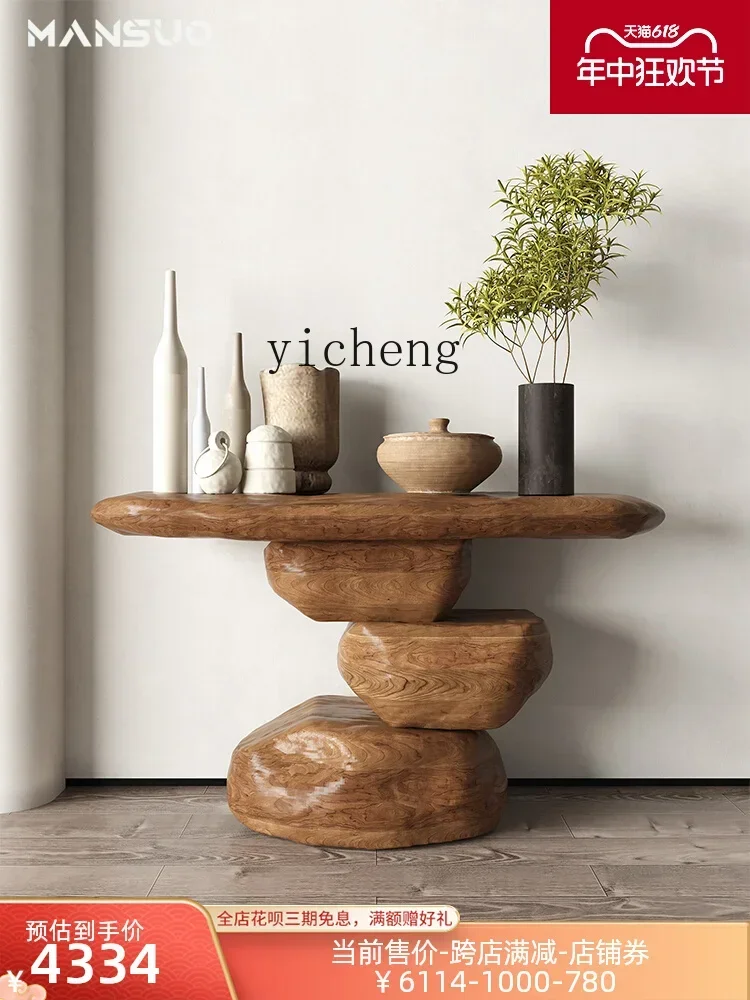 Antique Style Solid Wood Console Tables Creative Irregular Side Table High-End Homestay Hotel Console
Antique Style Solid Wood Console Tables Creative Irregular Side Table High-End Homestay Hotel Console