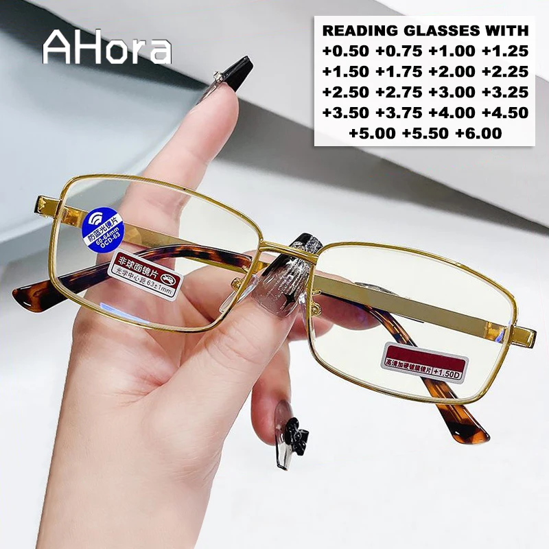 Ahora Men Women Gold Anti Blue Light Reading Glasses Frame For Presbyopia Eyewear +0.5+0.75+1.0+1.25+1.5+1.75+2.25+2.75+3.0 ~+6
Ahora Men Women Gold Anti Blue Light Reading Glasses Frame For Presbyopia Eyewear +0.5+0.75+1.0+1.25+1.5+1.75+2.25+2.75+3.0 ~+6