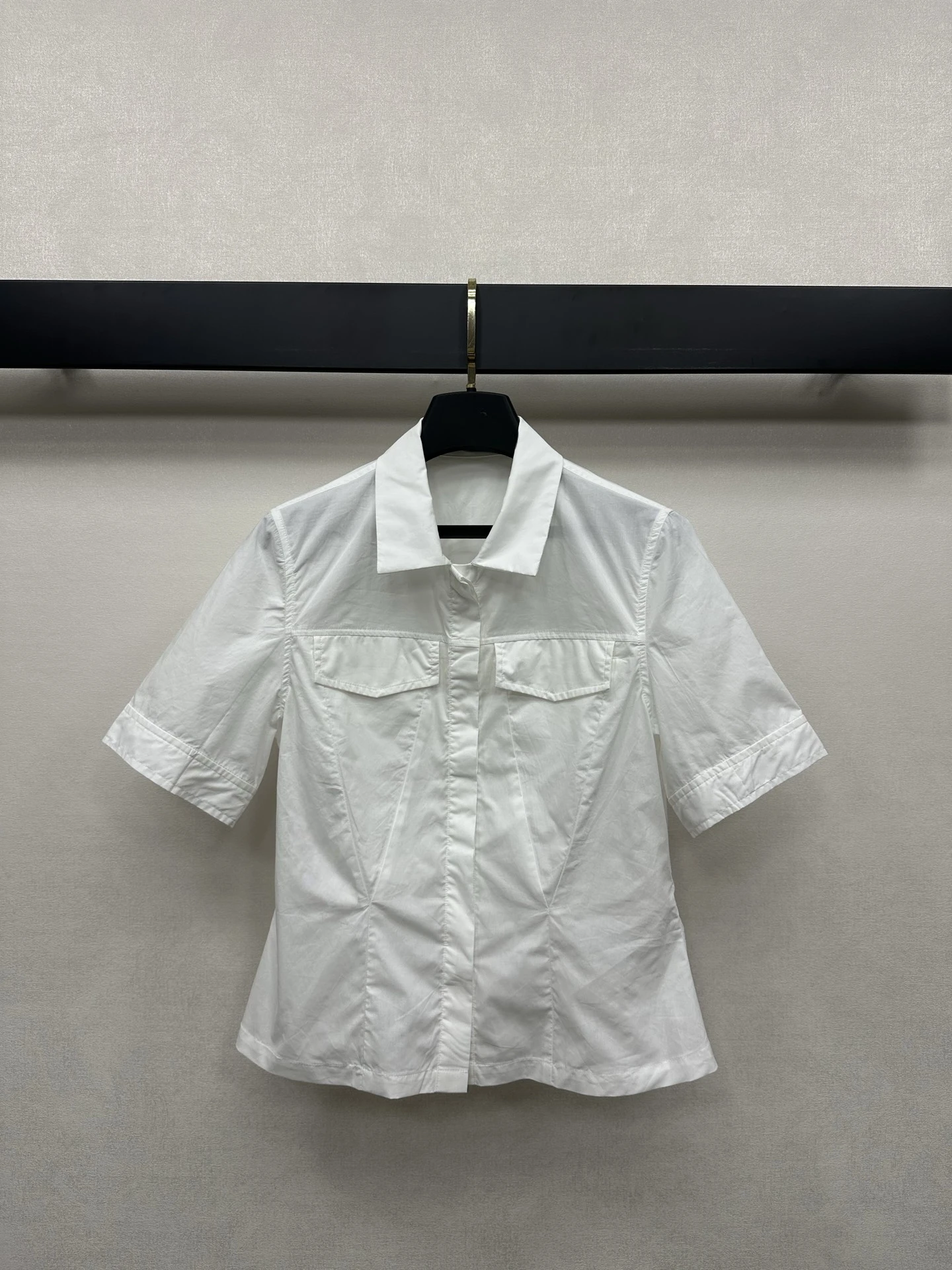 Elegant Embroidered Bee Design Slimming White Shirt Single Button Collar Women's Fashionable Casual Cotton Short Sleeve
Elegant Embroidered Bee Design Slimming White Shirt Single Button Collar Women's Fashionable Casual Cotton Short Sleeve