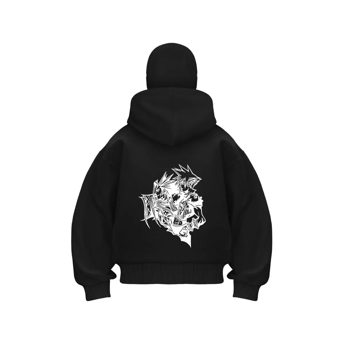 Anime Hair Manga - Inspired, White Anime Hair Silhouette Design Men's Double Hood Balaclava Zip Hoodie Winter Warm
Anime Hair Manga - Inspired, White Anime Hair Silhouette Design Men's Double Hood Balaclava Zip Hoodie Winter Warm
