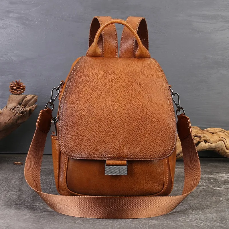 Johnature 2026 New Genuine Leather Backpack Casual And Versatile Large Capacity Shoulder Bags Women's Flip Backpack
Johnature 2026 New Genuine Leather Backpack Casual And Versatile Large Capacity Shoulder Bags Women's Flip Backpack