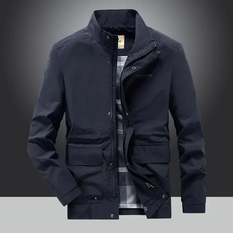 2023 Men's New Spring and Autumn Coat Top Youth Business Casual Loose Size Stand Neck Coat Top
2023 Men's New Spring and Autumn Coat Top Youth Business Casual Loose Size Stand Neck Coat Top