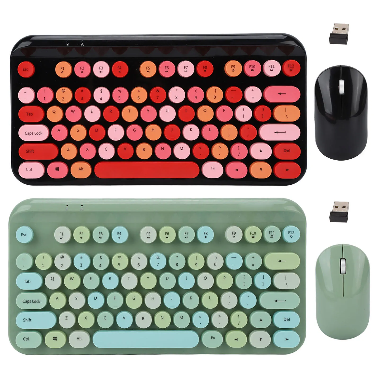 Keyboard Mouse Wireless 75 Keys 2.4GHz Technology Clear Keycap Font Retro Low Noise Gaming Keyboard Mouse for Computer
Keyboard Mouse Wireless 75 Keys 2.4GHz Technology Clear Keycap Font Retro Low Noise Gaming Keyboard Mouse for Computer