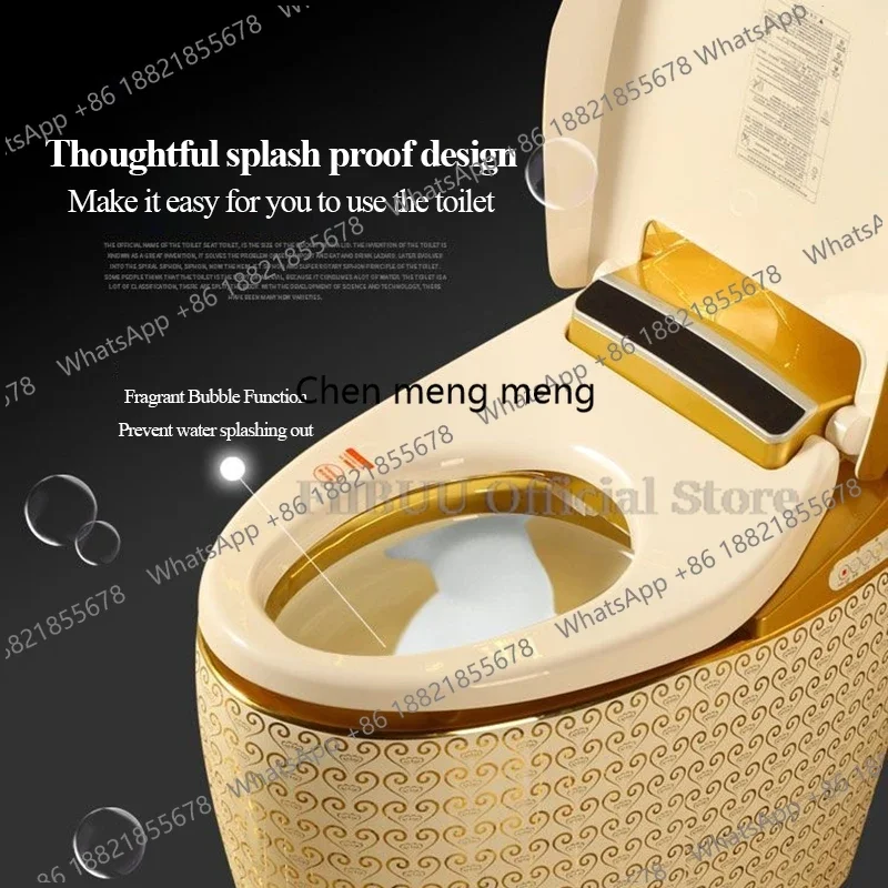 One Piece Golden Smart Toilet Bidet Built In Concealed Cistern Intelligent Toilet Elongated Warm Water Night Light Heated Seat S
One Piece Golden Smart Toilet Bidet Built In Concealed Cistern Intelligent Toilet Elongated Warm Water Night Light Heated Seat S