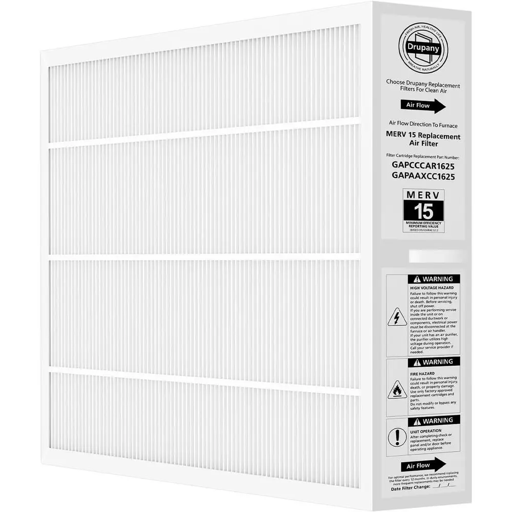 16 x 25 Air Cleaner Replacement Filter, Fits 17.2 x 24.5 x 3.5 Units
16 x 25 Air Cleaner Replacement Filter, Fits 17.2 x 24.5 x 3.5 Units