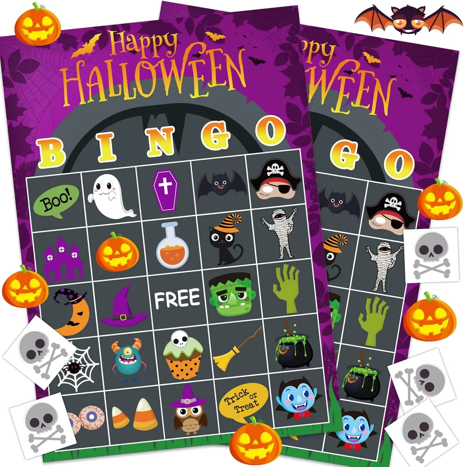 Halloween Bingo Game for Kids 24 Players Party Activities Fun Family Crafts Supplies Goody Bag Stuffers
Halloween Bingo Game for Kids 24 Players Party Activities Fun Family Crafts Supplies Goody Bag Stuffers