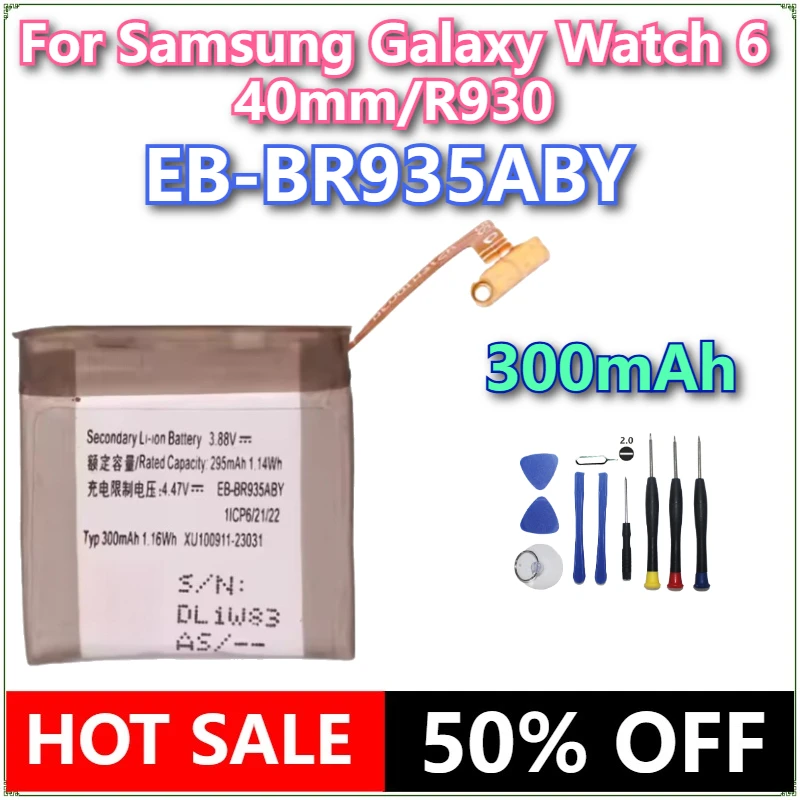 Brand New EB-BR935ABY 300mAh Watch Battery For Samsung Galaxy Watch 6 40mm/R930 Batteries+Tools
Brand New EB-BR935ABY 300mAh Watch Battery For Samsung Galaxy Watch 6 40mm/R930 Batteries+Tools