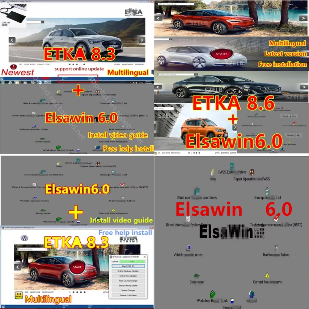 ETKA 8.3 + ELSAWIN 6.0: Новейшее программное обеспечение для обслуживания автомобилей | Каталог электронных компонентов для VW/AUDI/SEAT/SKODA
ETKA 8.3 + ELSAWIN 6.0: Новейшее программное обеспечение для обслуживания автомобилей | Каталог электронных компонентов для VW/AUDI/SEAT/SKODA