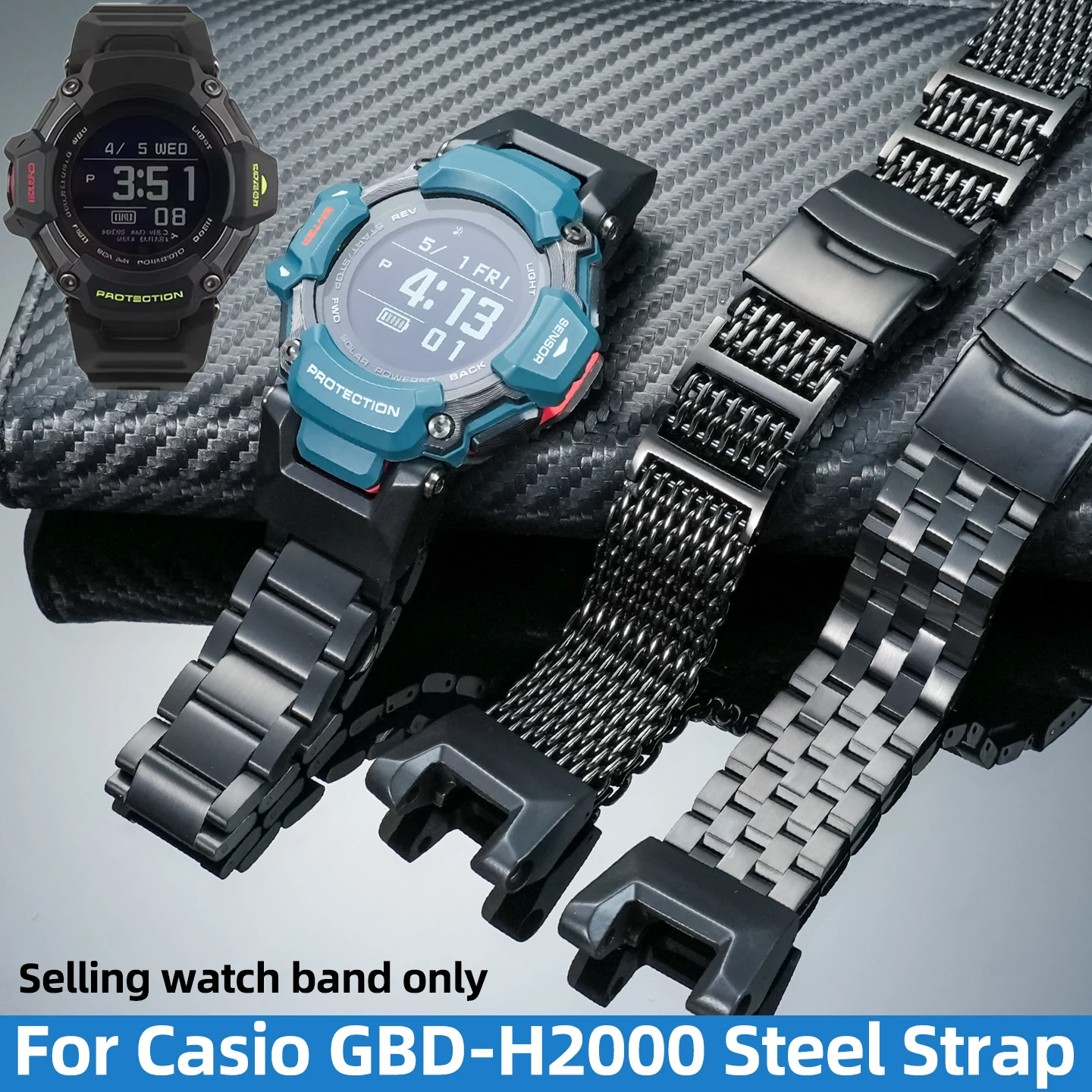 Новый обновленный металлический ремешок для Casio G-SHOCK 3515 GBD-H2000, мужские умные часы, модифицированный браслет из нержавеющей стали, ремешок для часов, аксессуары
Новый обновленный металлический ремешок для Casio G-SHOCK 3515 GBD-H2000, мужские умные часы, модифицированный браслет из нержавеющей стали, ремешок для часов, аксессуары