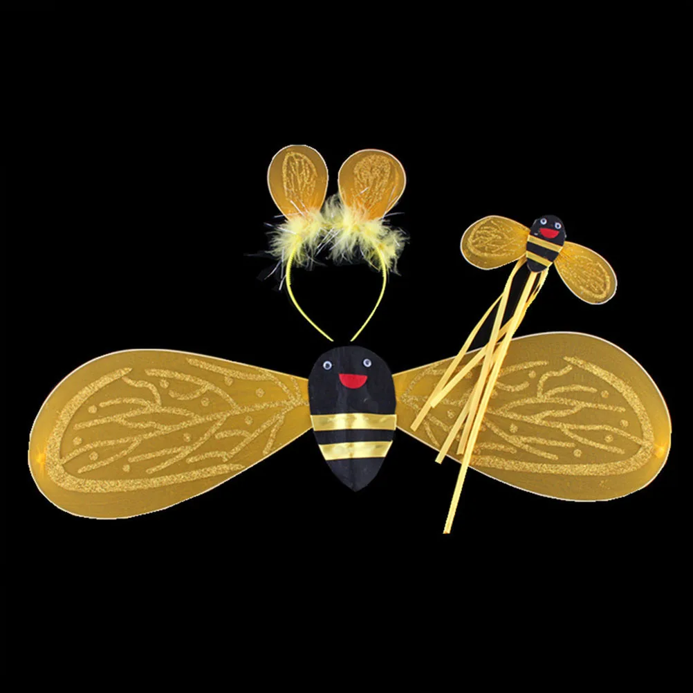4pcs Bee Cosplay Costume Set Headb Skirt Wings Kids Party Outfits Performing Costumes Under 150cm Stage Role Play Accessories
4pcs Bee Cosplay Costume Set Headb Skirt Wings Kids Party Outfits Performing Costumes Under 150cm Stage Role Play Accessories