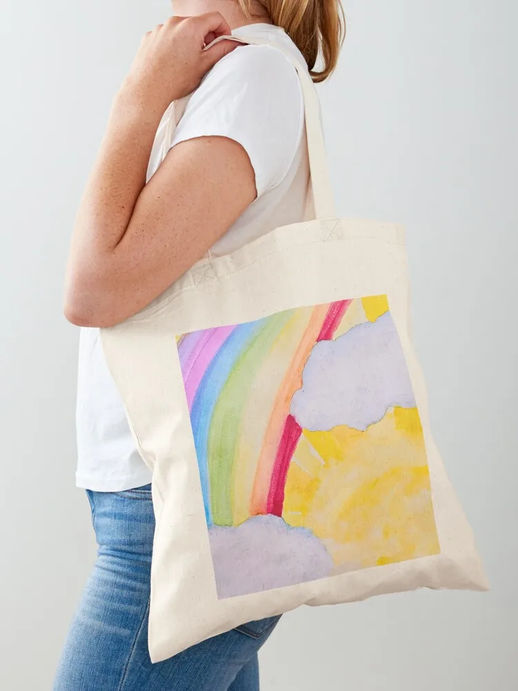 Under One Sky Cover Art- Sun Rainbow Clouds Watercolor Tote Bag hand bag reusable shopping bags Cloth bags Women's bag
Under One Sky Cover Art- Sun Rainbow Clouds Watercolor Tote Bag hand bag reusable shopping bags Cloth bags Women's bag