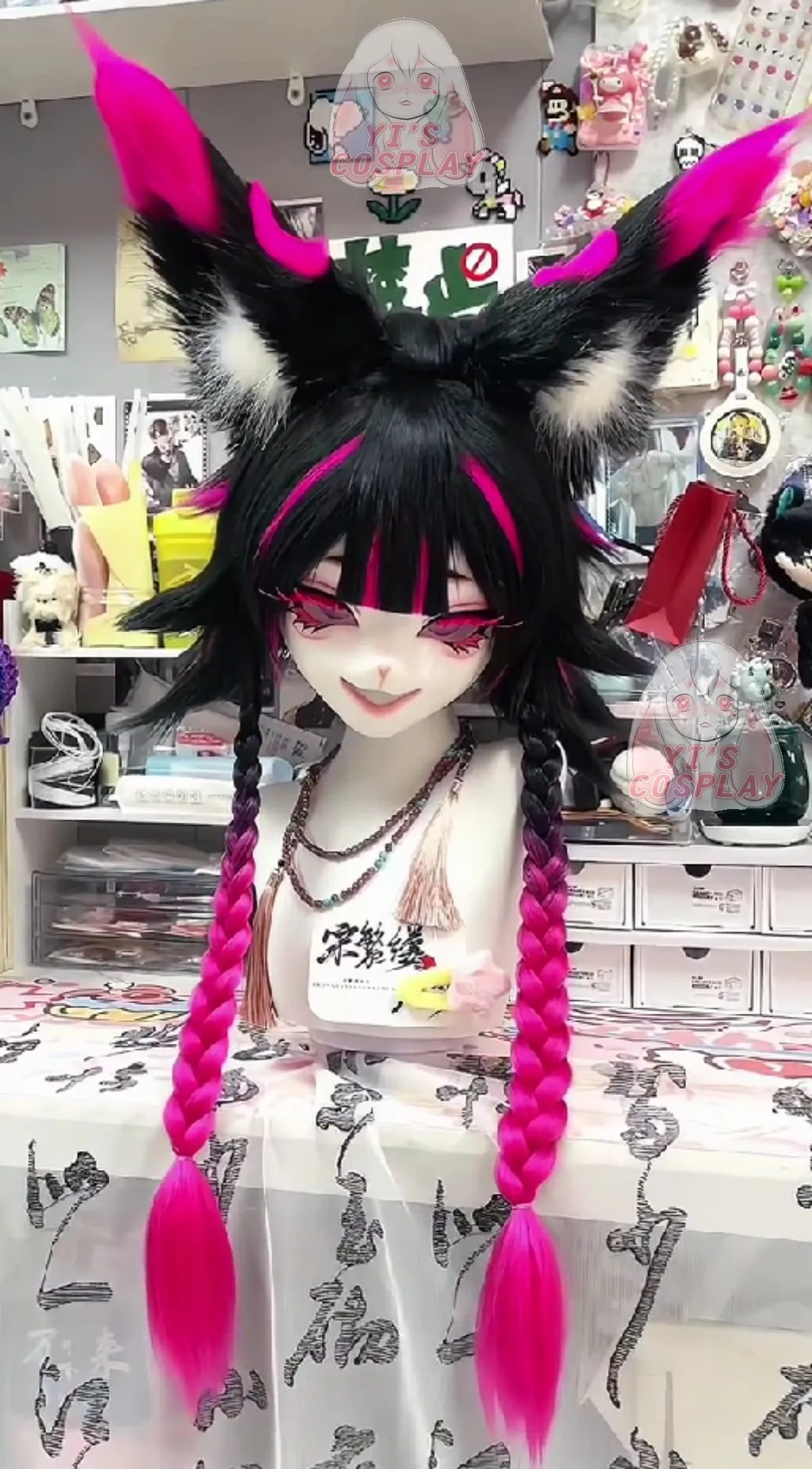 Yis cosplay Custom Furry head Kigurumi Head Cosplay Kemono Fursuit Handmade Headsets Beast Customized Fursuit Kemono Head
Yis cosplay Custom Furry head Kigurumi Head Cosplay Kemono Fursuit Handmade Headsets Beast Customized Fursuit Kemono Head