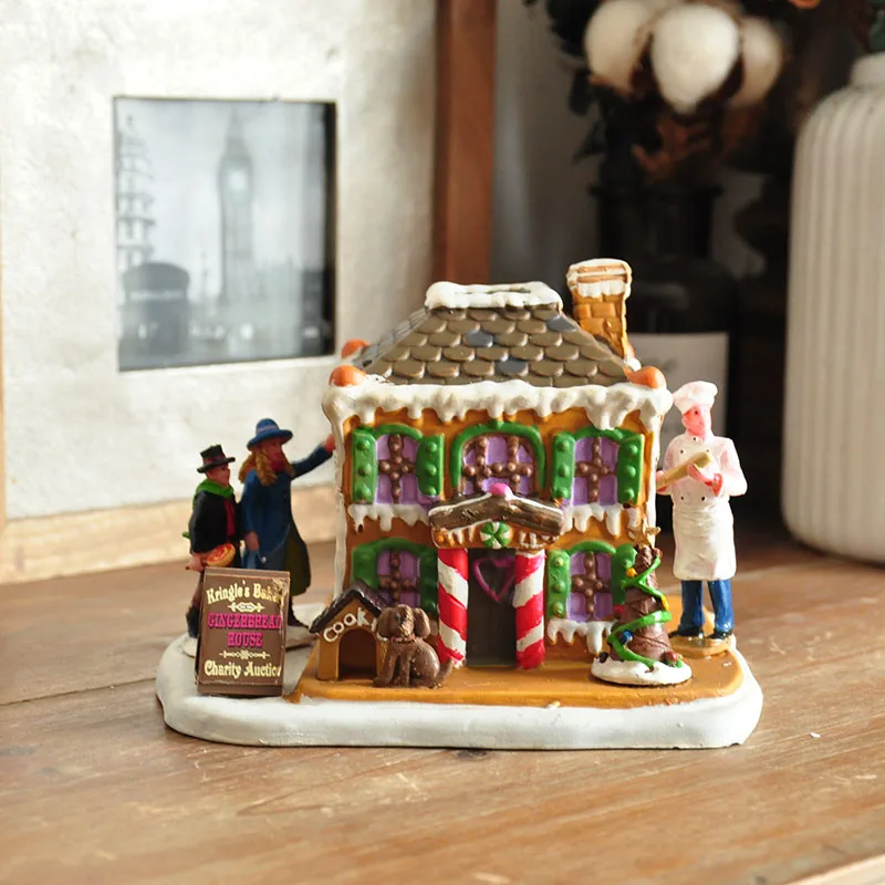 Hand Painted Resin Bakery Gingerbread Room Sand Table Architectural Scene for Home Decorations Children's Room Decor Gift
Hand Painted Resin Bakery Gingerbread Room Sand Table Architectural Scene for Home Decorations Children's Room Decor Gift