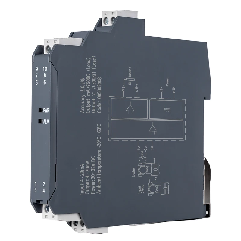 1 In 2 Out Analog Signal Isolator 1 In 1 Out High Precision Analog Meter 4-20mA to 0-10V 24V DC Galvanic Signal Converter
1 In 2 Out Analog Signal Isolator 1 In 1 Out High Precision Analog Meter 4-20mA to 0-10V 24V DC Galvanic Signal Converter