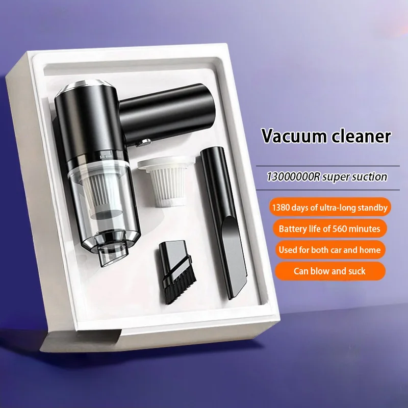 Car Vacuum Cleaner Poweful Cleaning Machine Portable Wireless Blowing Suction Handheld Cleaner for Home Appliance Car Keyboard 
Car Vacuum Cleaner Poweful Cleaning Machine Portable Wireless Blowing Suction Handheld Cleaner for Home Appliance Car Keyboard