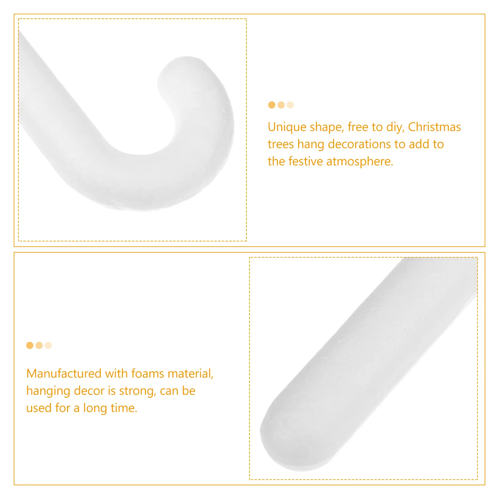 6pcs Christmas Tree Ornaments Foams Diy Hanging Decor Candy Cane Shaped Pendants Xmas Festival Home Party Decorations
6pcs Christmas Tree Ornaments Foams Diy Hanging Decor Candy Cane Shaped Pendants Xmas Festival Home Party Decorations