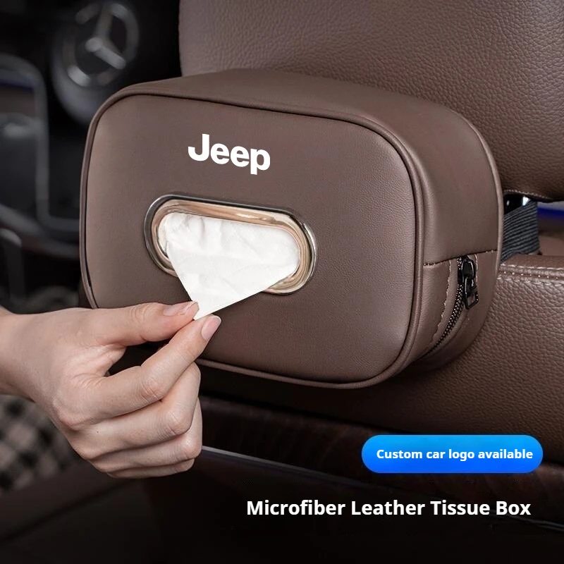 Leather Car Tissue Box For Jeep Renegade Wrangler JK Grand Cherokee Seat Back Armrest Sun Visor Tissue Holder Storage Organizer
Leather Car Tissue Box For Jeep Renegade Wrangler JK Grand Cherokee Seat Back Armrest Sun Visor Tissue Holder Storage Organizer