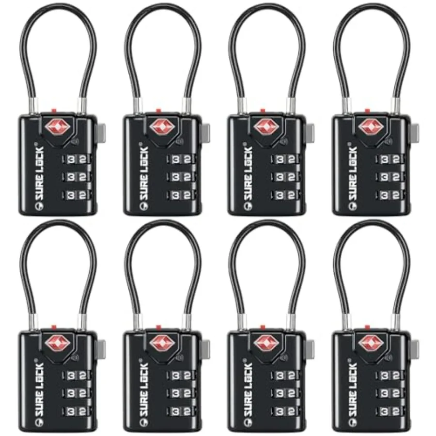 TSA Compatible Travel Lage Locks, Inspection Indicator, Easy Read Dials TSA Appd with Zinc Alloy 1
TSA Compatible Travel Lage Locks, Inspection Indicator, Easy Read Dials TSA Appd with Zinc Alloy 1