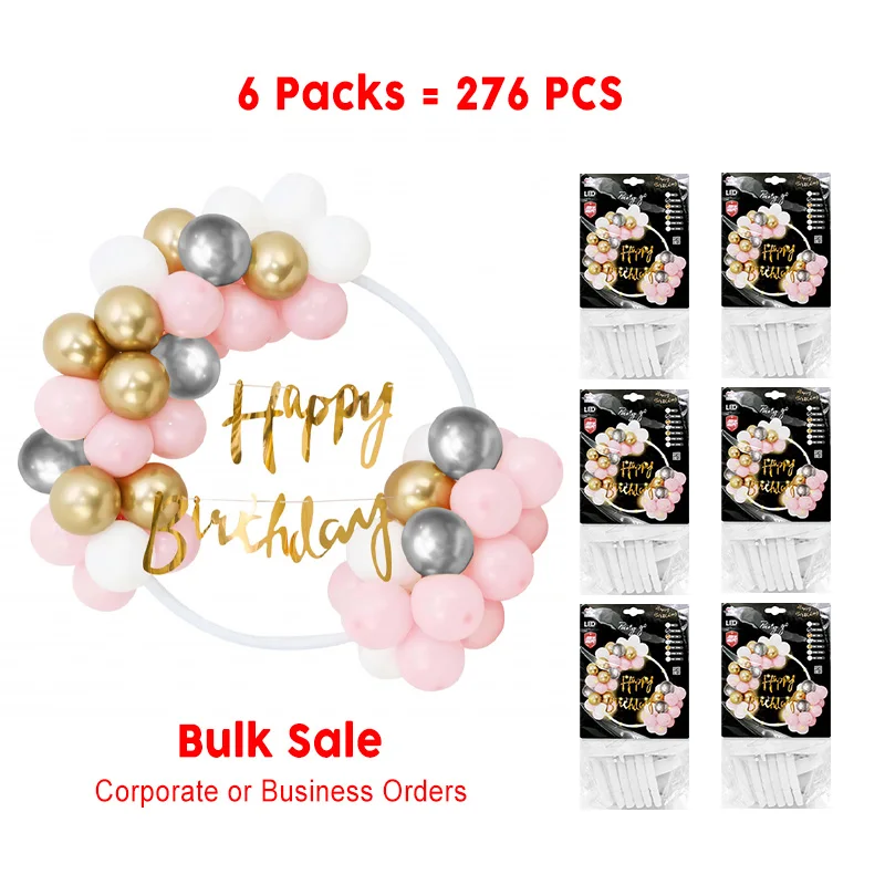 276 Pieces-31.5'' Decorative Pink HP LED Balloons 46pcs/Pack 6 Packs for Party Decorations 
276 Pieces-31.5'' Decorative Pink HP LED Balloons 46pcs/Pack 6 Packs for Party Decorations