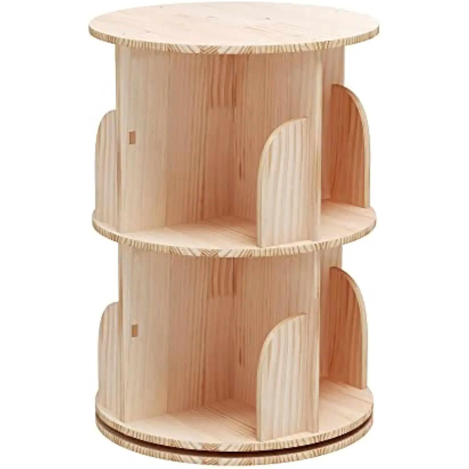 2 Tier Rotating Bookshelf, 360 ° Solid Wood Rotating Stackable Shelves Bookshelf Organizer for Home, Bedroom, Office_Intexcaus
2 Tier Rotating Bookshelf, 360 ° Solid Wood Rotating Stackable Shelves Bookshelf Organizer for Home, Bedroom, Office_Intexcaus