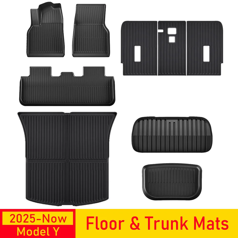 Автомобильные коврики для Tesla Model Y Juniper 2025 2026, передний и задний коврик в багажник, нескользящие накладки на грузовую подкладку на спинку, левый и правый руль
Автомобильные коврики для Tesla Model Y Juniper 2025 2026, передний и задний коврик в багажник, нескользящие накладки на грузовую подкладку на спинку, левый и правый руль