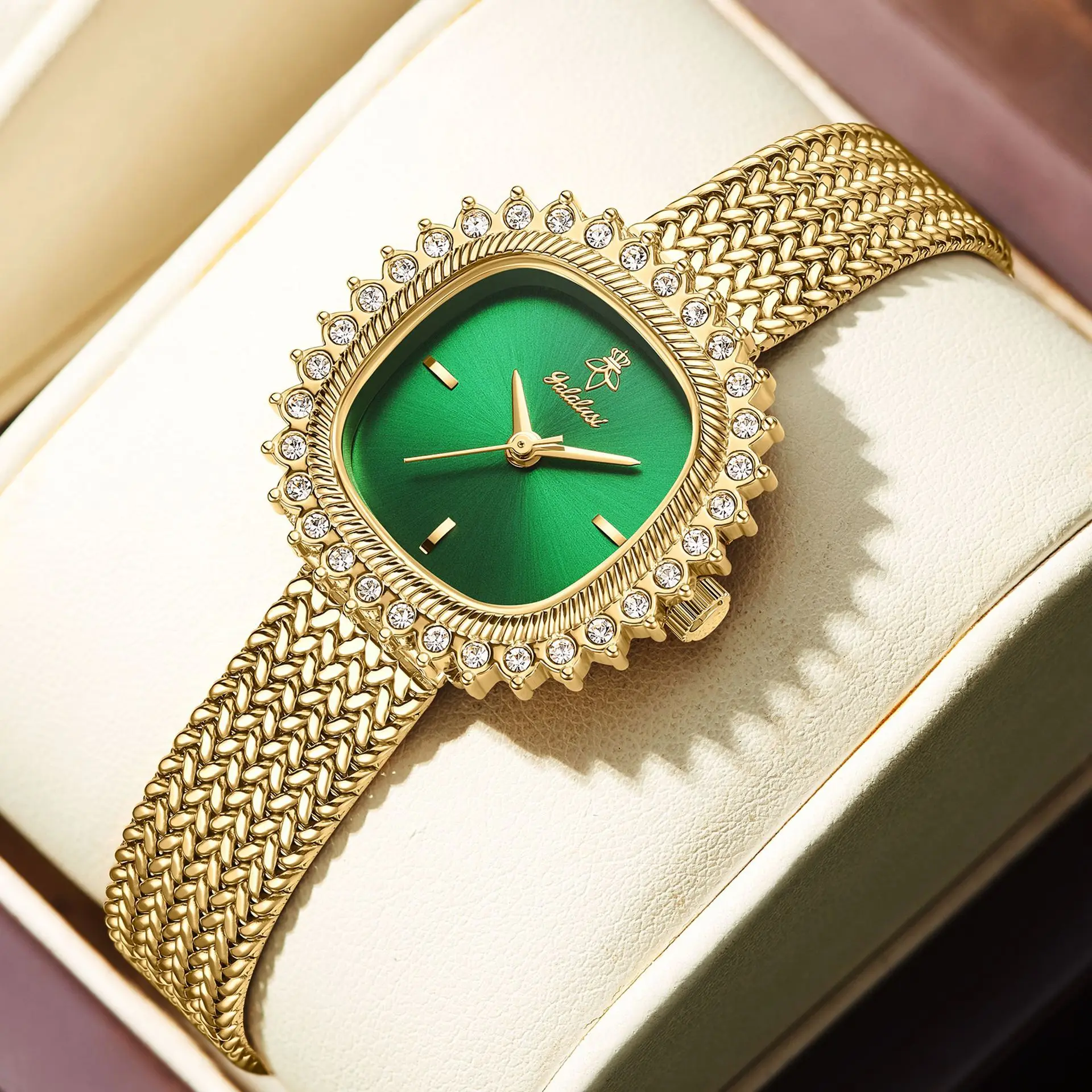 ZML mesh belt diamond-encrusted retro women's watch niche women's watch quartz watch
ZML mesh belt diamond-encrusted retro women's watch niche women's watch quartz watch