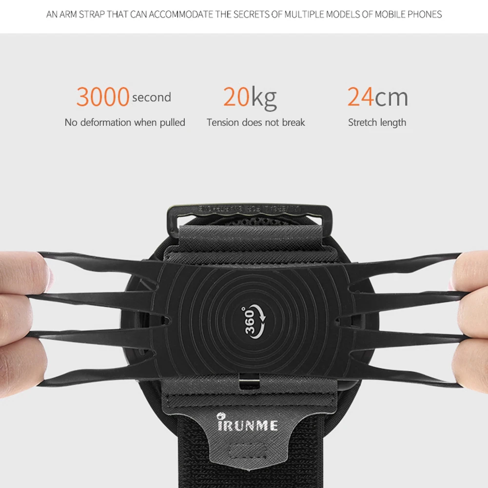 360 Degree Rotation Mobile Phone Holder Wearable Armband Wrist Case Adjustable Wristband Phone Case Removable for Sports Fitness
360 Degree Rotation Mobile Phone Holder Wearable Armband Wrist Case Adjustable Wristband Phone Case Removable for Sports Fitness