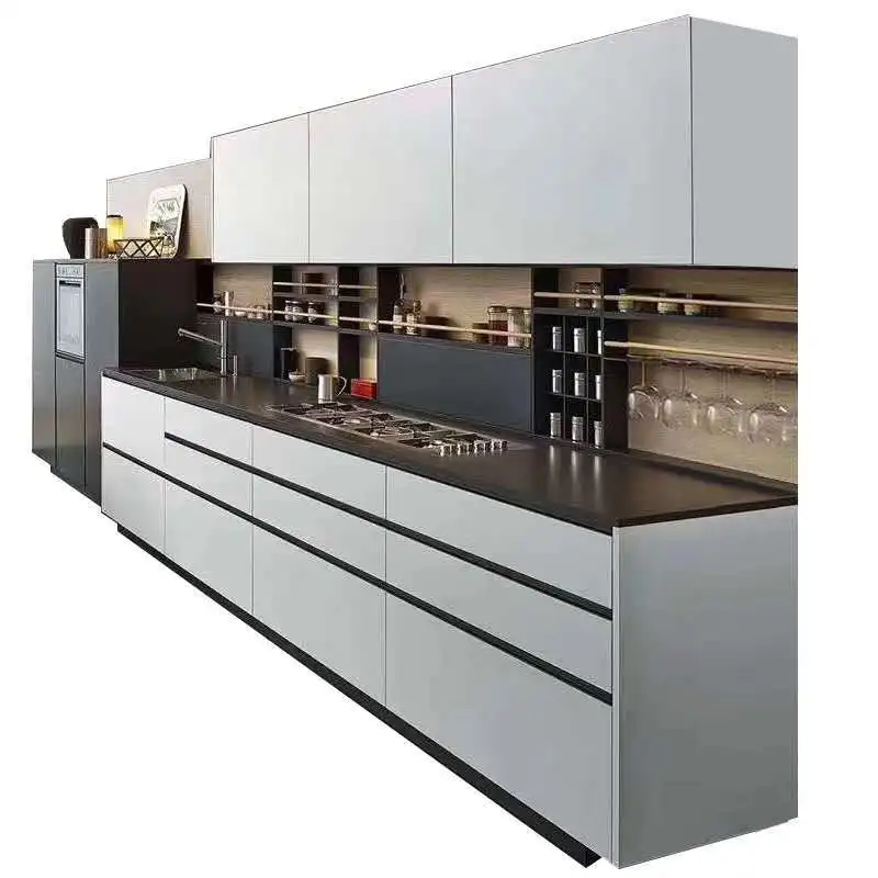 Modern minimalist integrated kitchen for the whole house
Modern minimalist integrated kitchen for the whole house