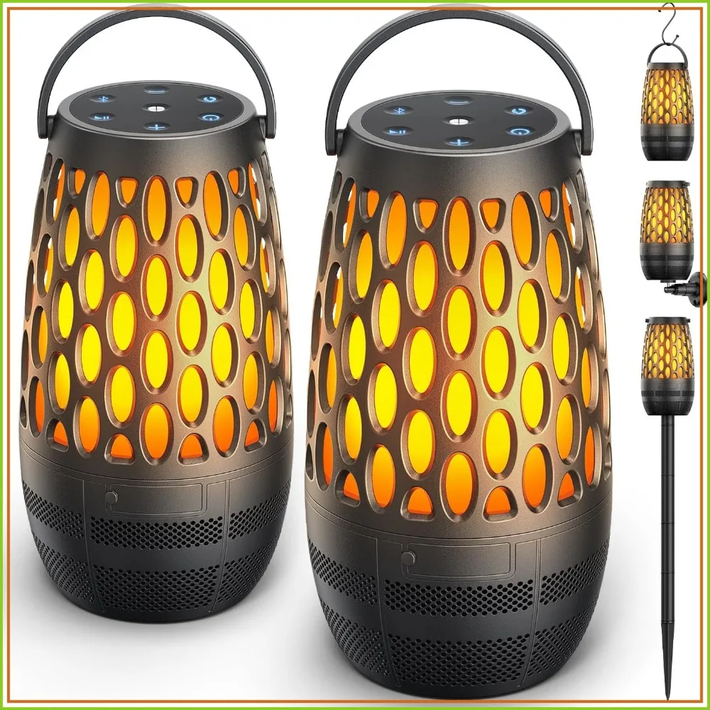 IPX6 Waterproof Bluetooth Speaker with Flame Lights, HD Stereo Sound, BT 5.3, Multi-Sync 100 Speakers, Portable Wireless for Patio Cafe Decor
IPX6 Waterproof Bluetooth Speaker with Flame Lights, HD Stereo Sound, BT 5.3, Multi-Sync 100 Speakers, Portable Wireless for Patio Cafe Decor