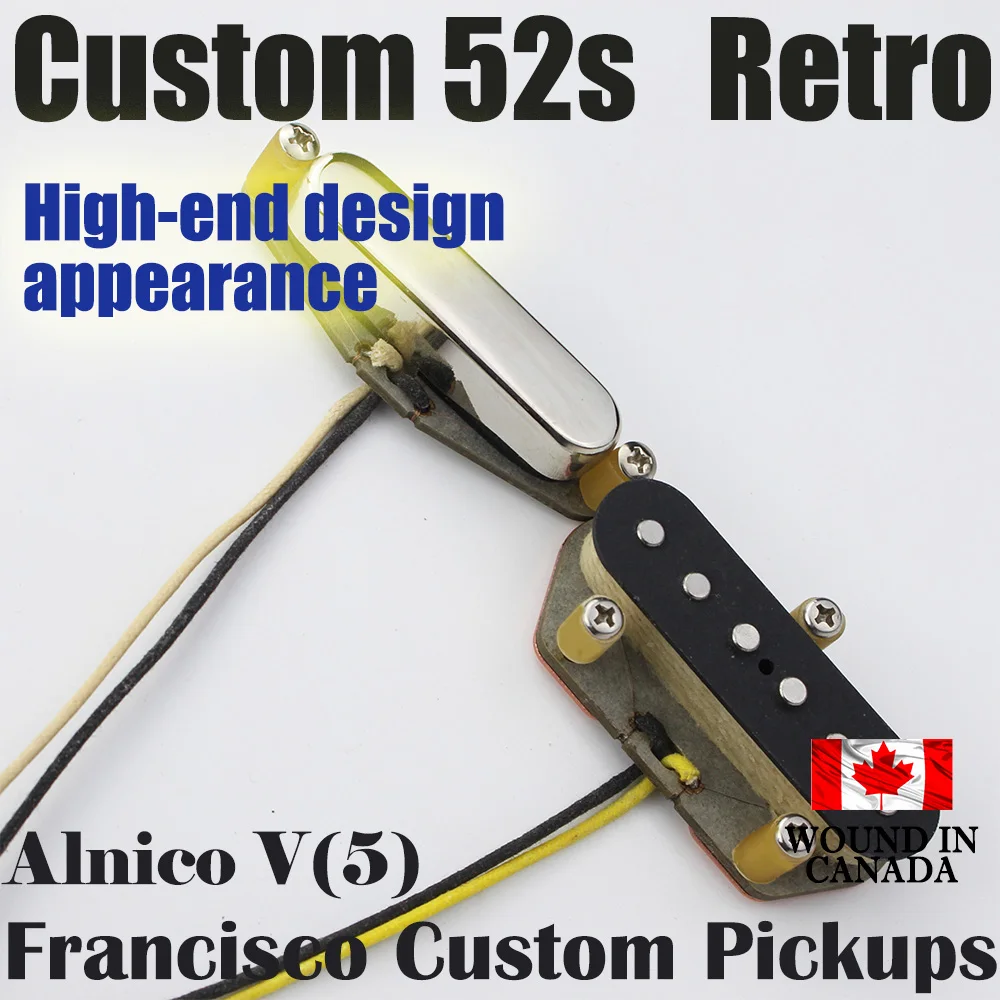 Telcastr 1952s Guitar Style Pickup Set Alnico 5 Vintage Plus Magnet Telcaster Guitar Pickup for Telcaste Electric Guitar
Telcastr 1952s Guitar Style Pickup Set Alnico 5 Vintage Plus Magnet Telcaster Guitar Pickup for Telcaste Electric Guitar