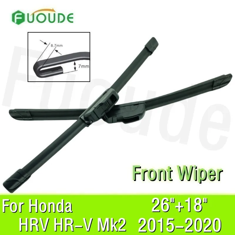 Wiper Blade For Honda HR-V HRV MK2 26"+18" Car Windshield Windscreen Rubber 2015 2016 2017 2018 2019 2020
Wiper Blade For Honda HR-V HRV MK2 26"+18" Car Windshield Windscreen Rubber 2015 2016 2017 2018 2019 2020