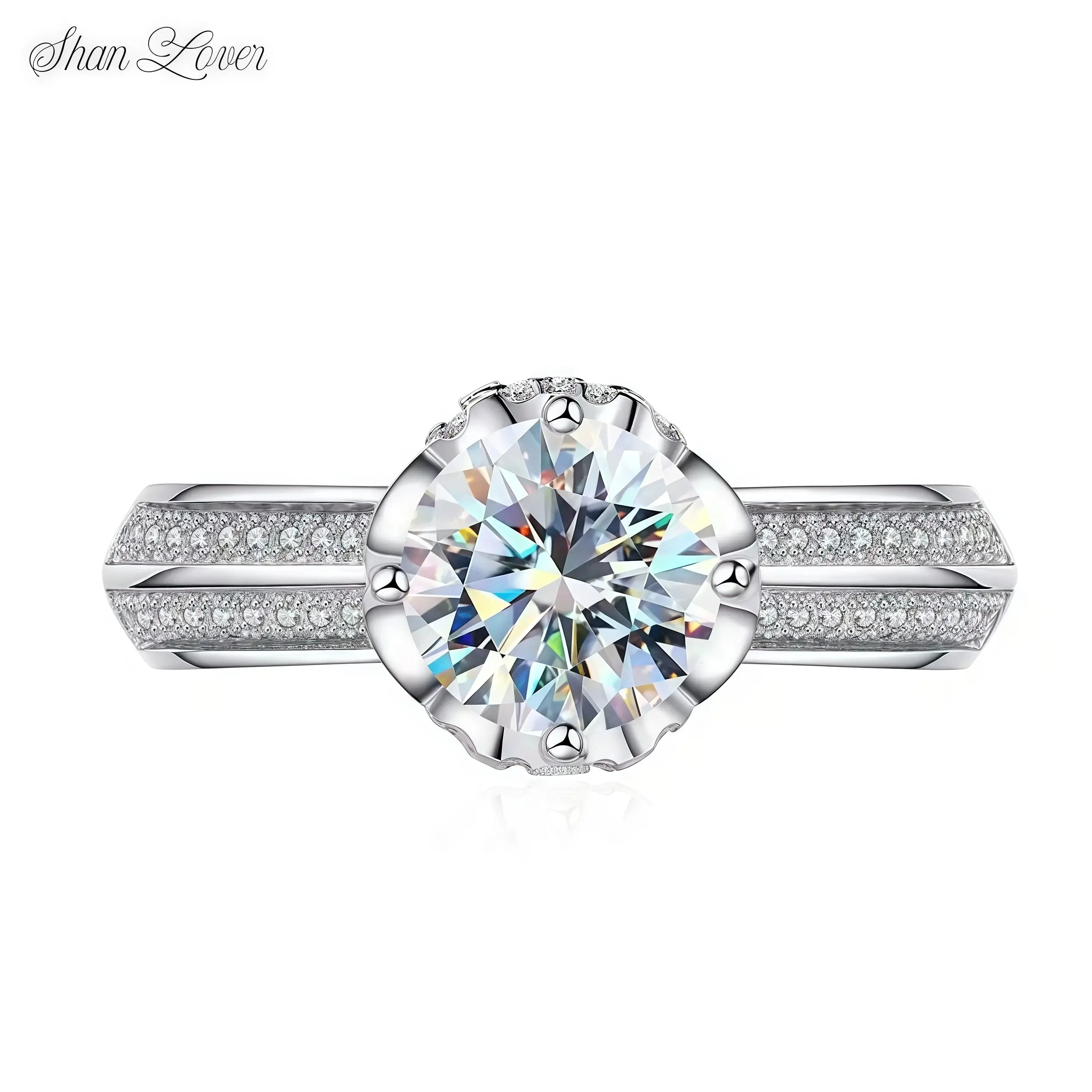 ShanLover Brand Mosang Diamond Ring S925 Sterling Silver Ring for Women Luxury Brand Designer New Products Ring
ShanLover Brand Mosang Diamond Ring S925 Sterling Silver Ring for Women Luxury Brand Designer New Products Ring