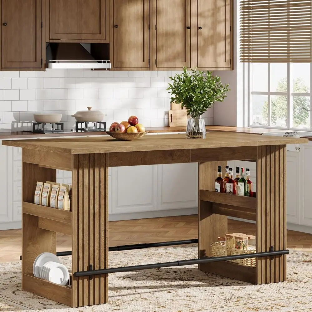Кухонный островок Rustic Brown 63 с большим пространством для хранения, большой рабочей поверхностью и местом для ног, идеально подходит для кофейной зоны или обеденной зоны.
Кухонный островок Rustic Brown 63 с большим пространством для хранения, большой рабочей поверхностью и местом для ног, идеально подходит для кофейной зоны или обеденной зоны.