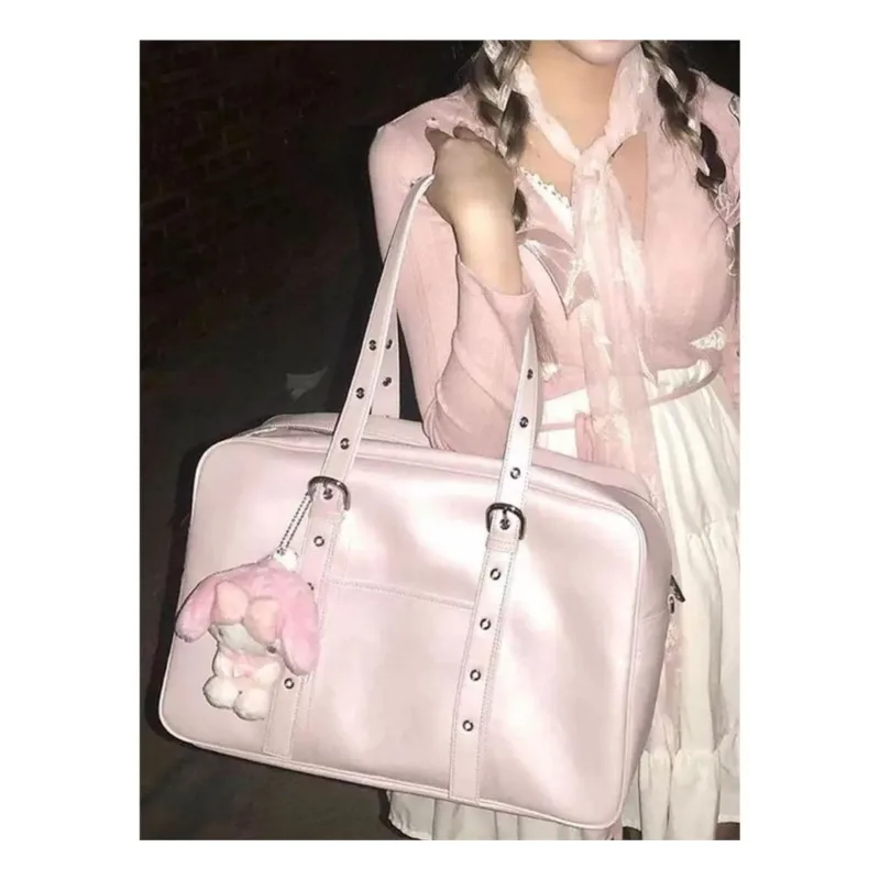 Large Capacity Pink Bag Handbag Women Fashionable Pu Leather Pocket Y2k Shoulder Tote Bag Ladies College Style Bolsos De Mujer
Large Capacity Pink Bag Handbag Women Fashionable Pu Leather Pocket Y2k Shoulder Tote Bag Ladies College Style Bolsos De Mujer