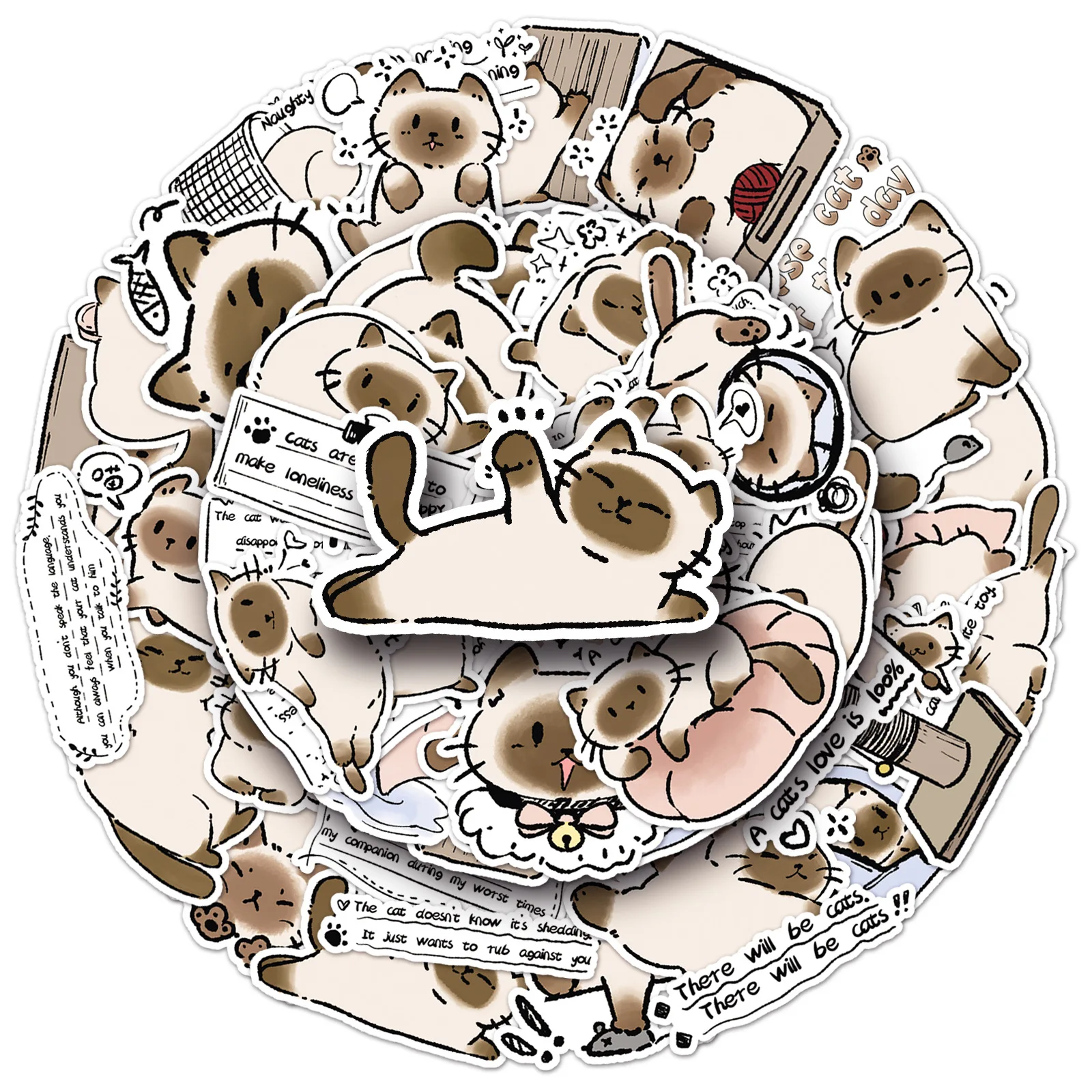 10/30/50PCS Siamese Cat Stickers Cute Cat Graffiti Animal Cartoon Sticker Fridge Luggage Laptop Phone Guitar Car Bike Decals Toy
10/30/50PCS Siamese Cat Stickers Cute Cat Graffiti Animal Cartoon Sticker Fridge Luggage Laptop Phone Guitar Car Bike Decals Toy
