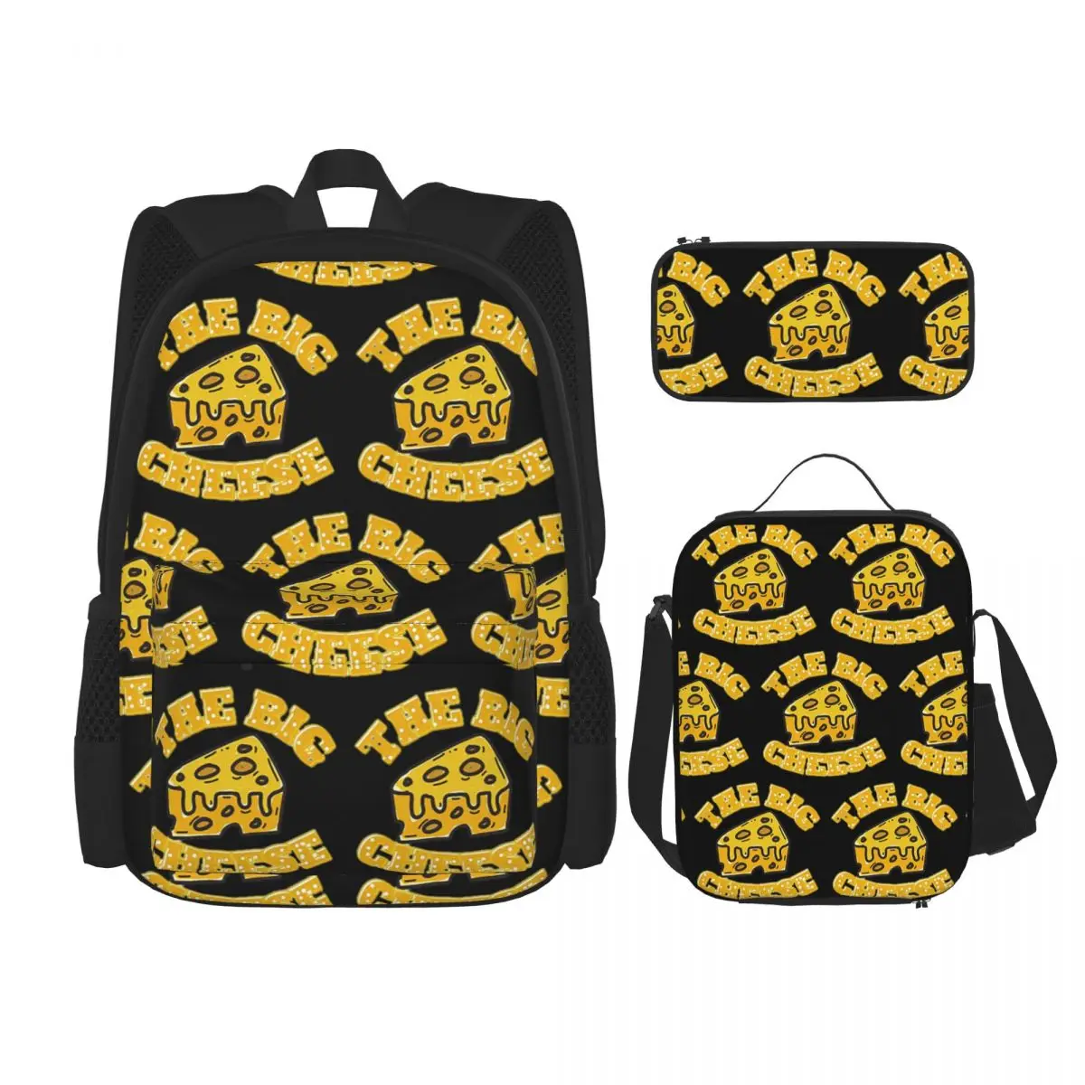 The Big Cheese Funny Cheese Lover Design Backpacks Children Bookbag School Bags Rucksack Lunch Bag Pen Bag Three-Piece Set
The Big Cheese Funny Cheese Lover Design Backpacks Children Bookbag School Bags Rucksack Lunch Bag Pen Bag Three-Piece Set