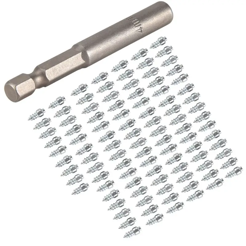 A95E-Spikes For Tires Universal Scooter Wheel Tire Snow Spikes Studs Tires Anti-Slip Screw Stud Trim
A95E-Spikes For Tires Universal Scooter Wheel Tire Snow Spikes Studs Tires Anti-Slip Screw Stud Trim