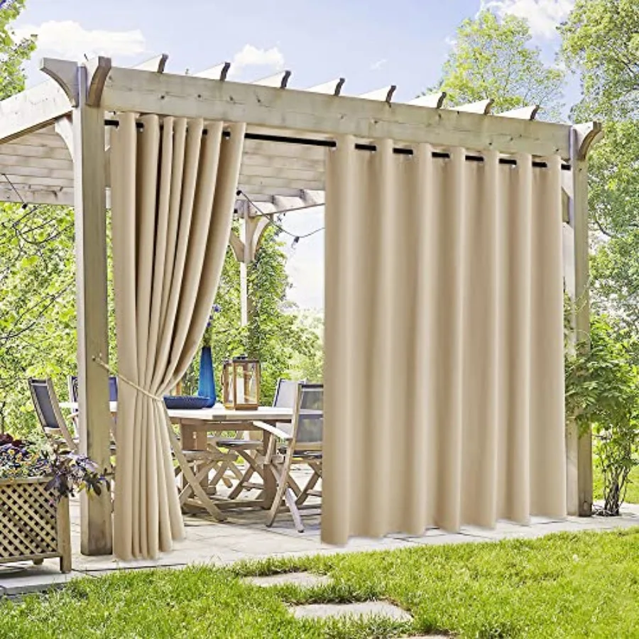 Extra Wide Outdoor Curtains 2 Panels - UV Protect Waterproof Privacy Outside Curtains for Patio Gazebo Balcony Lanai Porch Perg
Extra Wide Outdoor Curtains 2 Panels - UV Protect Waterproof Privacy Outside Curtains for Patio Gazebo Balcony Lanai Porch Perg