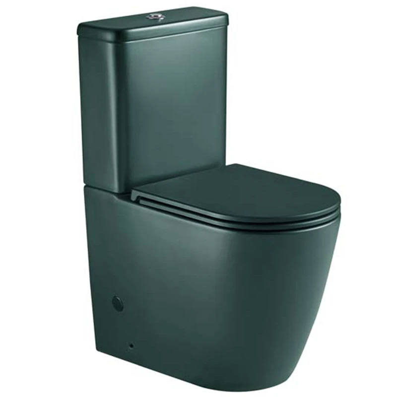 Матовый зеленый керамический набор для ванной в европейском стиле: унитаз с двойным сливом
Матовый зеленый керамический набор для ванной в европейском стиле: унитаз с двойным сливом