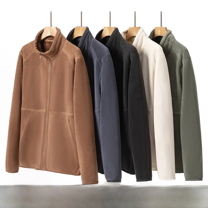 Warm Fce Lined Outdoor Jaet for Men Stand Collar Zipper Closure Long Sve Casual Sle Polyester And Spandex Blend
Warm Fce Lined Outdoor Jaet for Men Stand Collar Zipper Closure Long Sve Casual Sle Polyester And Spandex Blend