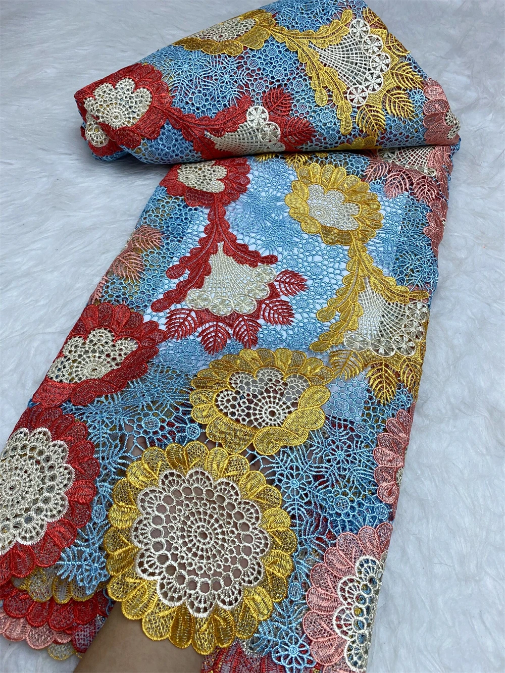 Cord Lace Fabric for Wedding, African Guipure Cord Lace Fabrics, Gold Embroidery, 5Yards/Lot
Cord Lace Fabric for Wedding, African Guipure Cord Lace Fabrics, Gold Embroidery, 5Yards/Lot