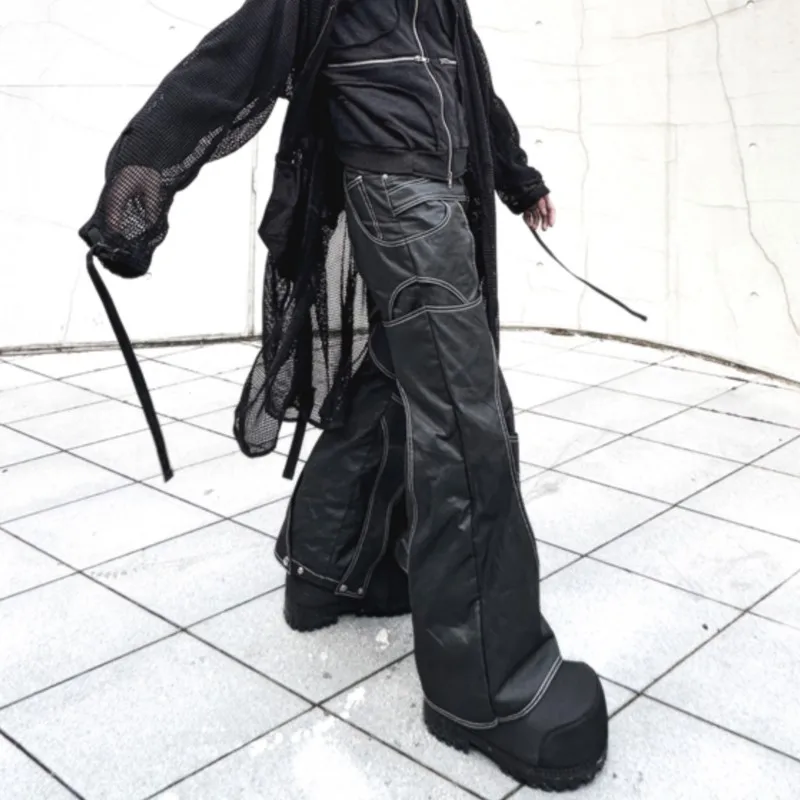 Брюки Dark Wear Wasteland повседневные мужские, разборные слои, вощеная поверхность, прямые широкие штаны, брюки
Брюки Dark Wear Wasteland повседневные мужские, разборные слои, вощеная поверхность, прямые широкие штаны, брюки