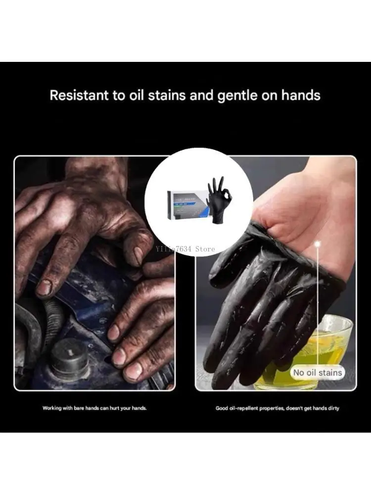 100pcs Disposable Nitrile Gloves Powder Easy Oil Resistant with Not Slip Texture for Kitchen Cleaning Use
100pcs Disposable Nitrile Gloves Powder Easy Oil Resistant with Not Slip Texture for Kitchen Cleaning Use