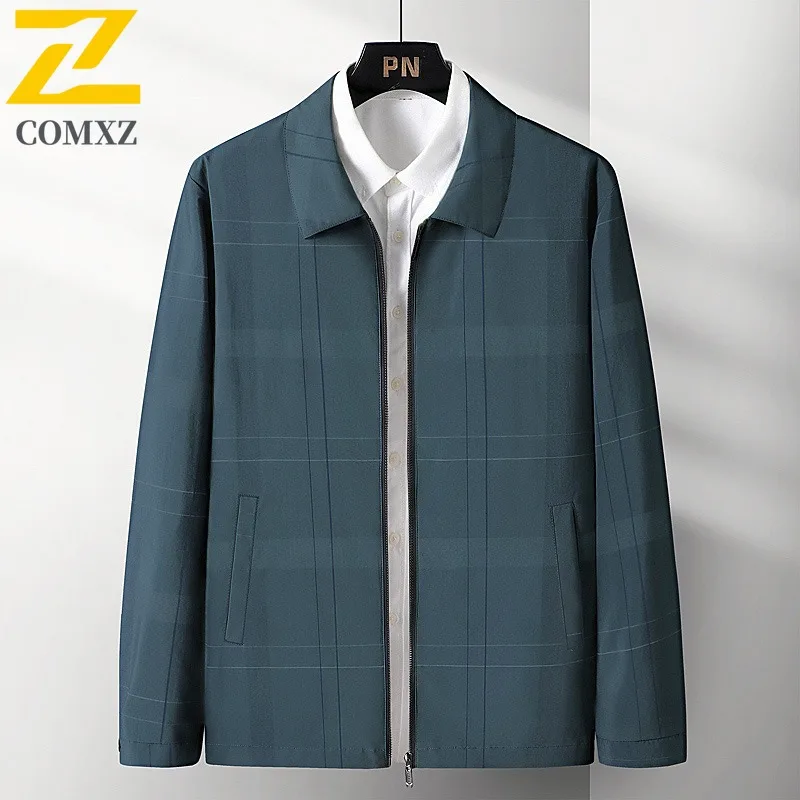 COMXZ Mens Jacket Turndown Collar Korean Style Trendy Self-cultivation Garment Casual Hiking Windproof Men Autumn Windbreaker
COMXZ Mens Jacket Turndown Collar Korean Style Trendy Self-cultivation Garment Casual Hiking Windproof Men Autumn Windbreaker