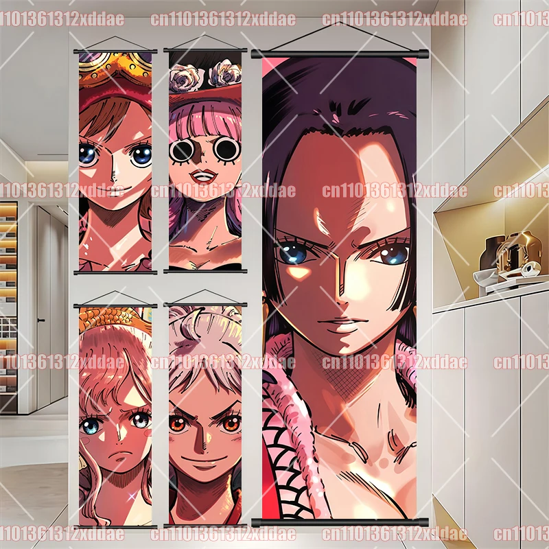 One Piece Anime Scroll Painting Poster - Crocodile Hancock Nami Perona, Luffy, Zoro - HD Print Bedroom Wall Hanging Artwork Gift
One Piece Anime Scroll Painting Poster - Crocodile Hancock Nami Perona, Luffy, Zoro - HD Print Bedroom Wall Hanging Artwork Gift